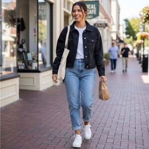 Banana Republic Black Denim Jacket